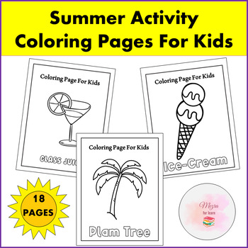 Preview of Fun Summer | Coloring Pages - End of Year & Summer Activities For Kids