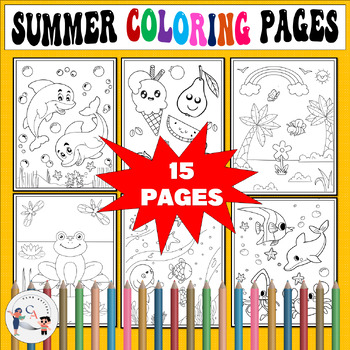 Fun Summer Coloring Pages | Printable Summer Coloring Pages | End of ...