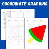 Fun Summer Coordinate graphing - End of Year Mystery Pictu