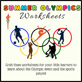 Fun Summer Olympics 2024 Activity Worksheets, Summer Games Paris.