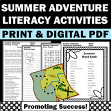 Summer Word Search Writing Prompts Reading Coloring Sheets