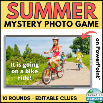 Preview of Fun Summer School Activity | Mystery Photo Game for Kids