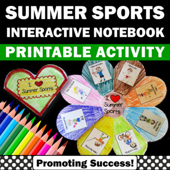 Preview of Sports Theme Classroom Summer School Curriculum Craft Template Bulletin Board