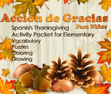 Thanksgiving Fun Pack in Spanish - Elementary
