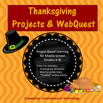 Preview of Fun Thanksgiving Activities & WebQuest | Distance Learning