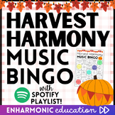 Harvest Harmony MUSIC BINGO Game - Fun Thanksgiving Activi