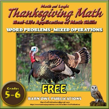 Preview of Fun Thanksgiving Math for Grades 5-6