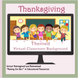 Fun Thanksgiving Virtual Classroom Background