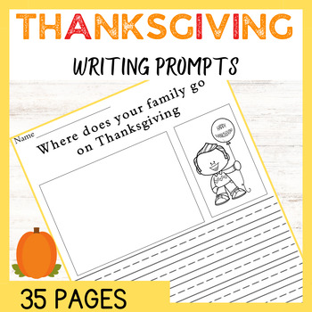 Preview of Fun Thanksgiving Writing Prompts