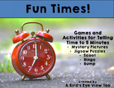 Time Unit: Telling Time to 5 Minutes Games and Activities