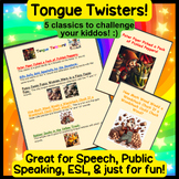 Fun Tongue Twisters for Elementary Kids! (Speech, ESL, Pub