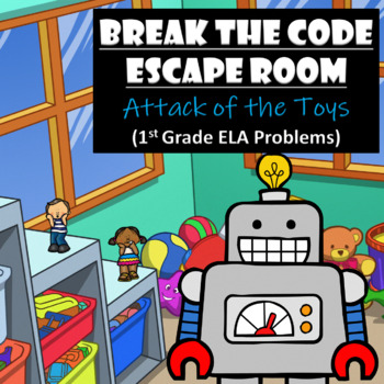 Preview of Fun Toy Escape Room | 1st Grade Reading | Digital Google Forms | Teamwork