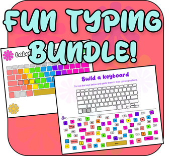 Preview of FUN Typing Bundle - Intro to Keyboard, Games, Posters, Tech, Digital Resources!
