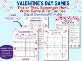 Fun Valentine's Day Activity Bundle- This or That, Word Ga