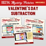 Fun Valentine's Day Digital Math, Subtraction Pixel Art Go