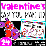 Fun Valentine's Day Math Activities - Can You Make It? Mat