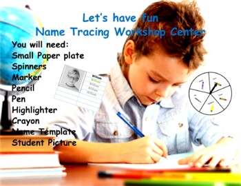 Preview of Fun Name Tracing Workshop Center