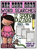 Fun-When-Done Word Searches {Spring Puzzles}