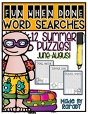 Fun-When-Done Word Searches {Summer Puzzles}