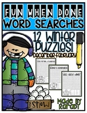 Fun-When-Done Word Searches {Winter Puzzles}
