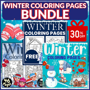 Fun Winter Coloring Pages - Winter Coloring Book - Winter