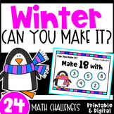 Fun Winter Math Activities - Can You Make It? Math Game Ch