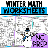 Fun Winter Math Worksheets: Addition, Subtraction, Before 