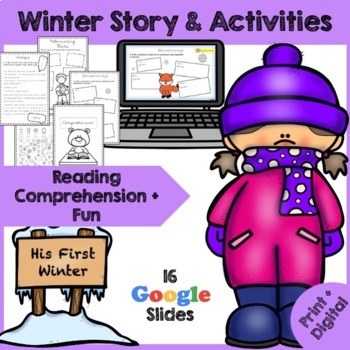 Preview of Fun Winter Story Comprehension Pack | Digital & Print |Making Reading Meaningful
