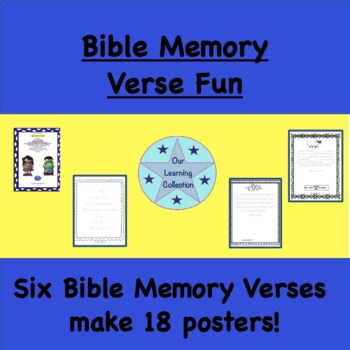 Fun With Bible Memory Verses by Our Learning Collection | TPT