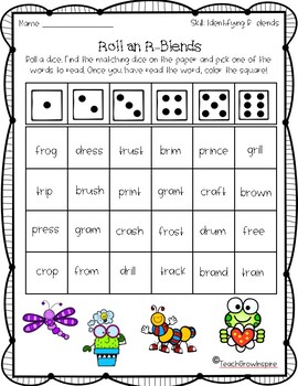 fun with blends l h and r blends by teachgrowinspire tpt