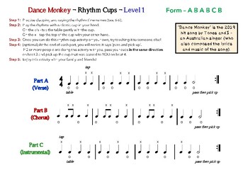 Cup Song Rhythm Sheet music for Hand clap, Stamp (Mixed Duet