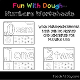 Fun With Dough Numbers 0-20 Worksheets. Number Recognition