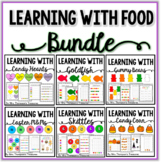 Learning With Food Activity Pack Bundle - Graphing, Sortin