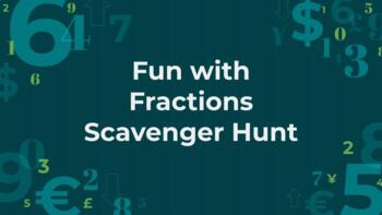 Preview of Fun With Fractions Scavenger Hunt (PowerPoint)