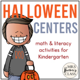 Kindergarten Halloween Centers | Math and Literacy Center 