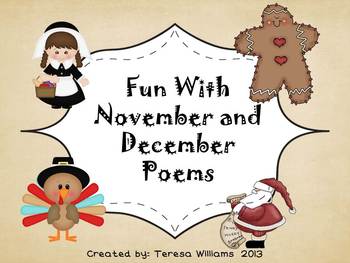 Preview of Fun With November and December Poetry