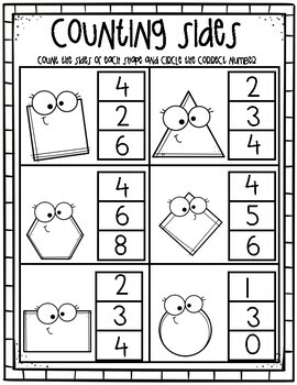 Fun With Shapes Coloring Pages and Worksheets by Preschool Packets