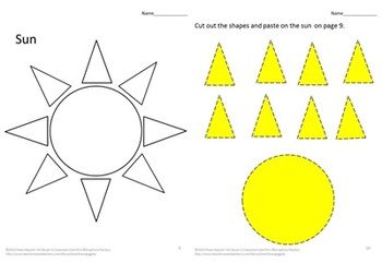 Shapes Cut and Paste,Shapes Matching Worksheets,Special Education