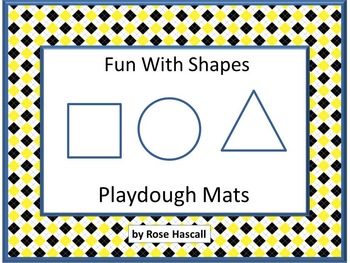 Playdough Shape Mats Shape Activities Counting Math Centers