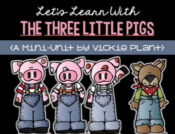 Preview of Fun With The Three Little Pigs {Math and Language Arts Activities}
