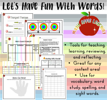 Preview of Activities for Spelling, Vocabulary, Word Study, and Sight Words