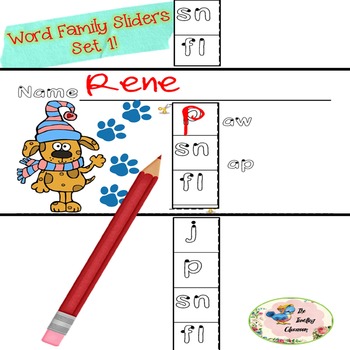 Preview of Word Families Set 1  Common Core