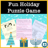 Fun Word Puzzle Game for Middle & High School: Christmas &