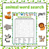 Spring Animal Word Search