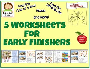 Preview of Fun Worksheets for Early Finishers or for Centers