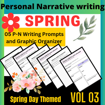 Preview of Fun Writing Activities April, Spring Narrative Writing Prompts & Centers