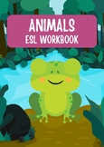 Fun and Colorful Kindergarten Animals Workbook