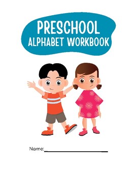 Preview of Fun and Colorful Preschool Alphabet Workbook, ABC Letter Writing, Handwriting