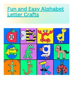 Fun and Easy Alphabet Letter Crafts by TAKE A STEP | TPT