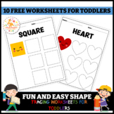 Fun and Easy Shape Tracing Worksheets for Toddlers